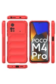 Xiaomi Poco M4 Pro 4G Kılıf Optimum Silikon - Kırmızı thumbnail 4