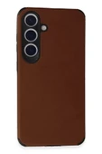 Samsung Galaxy S24 Kılıf Loop Deri Silikon - Kahverengi thumbnail 1