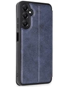 Samsung Galaxy A36 Kılıf Flip Cover - Lacivert thumbnail 2