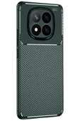 Xiaomi Redmi Note 14 Pro 5G Kılıf Auto Focus Karbon Kapak - Koyu Yeşil thumbnail 3
