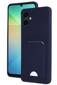 Samsung Galaxy A06 Kılıf Kelvin Kartvizitli Silikon - Lacivert thumbnail 1