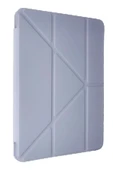 Samsung Galaxy Tab A9 Plus Kılıf Kalemlikli Mars Tablet Kılıfı - Açık Mor thumbnail 1