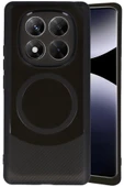 Xiaomi Redmi Note 14 Pro 5G Kılıf Maya Karbon Kapak - Siyah thumbnail 1
