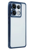 Xiaomi Redmi Note 13 Pro 4G Kılıf Lensli Silikon - Lacivert thumbnail 2