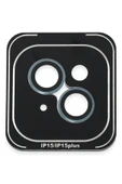 iPhone 15 PVD Metal Kamera Lens - Mavi thumbnail 1