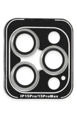 iPhone 15 Pro Max PVD Metal Kamera Lens - Gümüş thumbnail 1