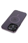 iPhone 14 Pro Max Kılıf Tigra Magsafe Kapak - Derin Mor thumbnail 3