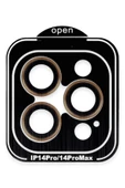 iPhone 14 Pro Max PVD Metal Kamera Lens - Turuncu thumbnail 1