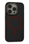 iPhone 14 Pro Kılıf Rocky Magsafe Kapak - Siyah-Kırmızı thumbnail 1