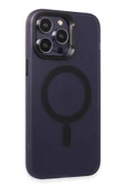 iPhone 15 Pro Kılıf Mateks Magsafe Kapak - Derin Mor thumbnail 2