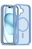 iPhone 16 Plus Jota Magsafe Kapak - Açık Mavi thumbnail 4