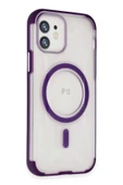 iPhone 12 Hilton Magsafe Kapak - Derin Mor thumbnail 2