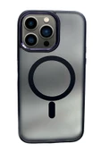 iPhone 15 Pro Solid Magsafe Kapak - Derin Mor thumbnail 1