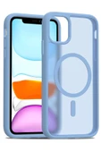 iPhone 11 Jota Magsafe Kapak - Açık Mavi thumbnail 3