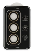 Samsung Galaxy S24 PVD Metal Kamera Lens - Gold thumbnail 2