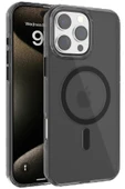 iPhone 16 Pro Gleam PC Sert Magsafe Kılıf - Siyah thumbnail 1