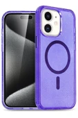 Apple iPhone 12 Star Magsafe Kapak - Mor thumbnail 1