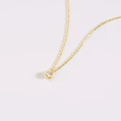 14 Ayar Tektaş Altın Kolye 1,25 gr thumbnail 2