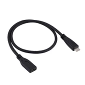 Type C dişi erkek uzatma kablosu usb c dişi erkek şarj ve data kablosu 50cm thumbnail 1