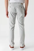 Açık Bej Esnek Yandan Cepli Casual Slim Fit Chino Pantolon 1003240113 thumbnail 6