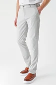 Açık Bej Esnek Yandan Cepli Casual Slim Fit Chino Pantolon 1003240113 thumbnail 3