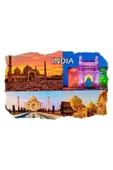 Hindistan Temalı Fresco Magnet thumbnail 3