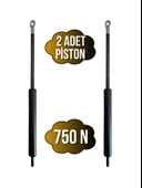 Yatak Makası Pistonu Baza Açılır Makası Pistonu(750N PİSTON)(TEK KİŞİLİK)(SİYAH) Siyah SİYAH - 2 ADET thumbnail 1