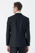Siyah Mono Yaka Çift Yırtmaç Yelekli 6 Drop Slim Fit Dar Kesim Basic Takım Elbise 1001245186 thumbnail 7