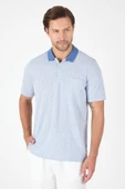 Mavi Kısa Kol Polo Yaka Cepli Classic Standart Beden Tişört 1011250171 thumbnail 3