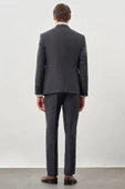Koyu Antrasit Mono Yaka 6 Drop Comfort Fit Classic Takım Elbise 1001245162 thumbnail 5