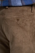 Koyu Bej Pamuklu Yandan Cepli Comfort Fit Kadife Pantolon 1003245160 thumbnail 4