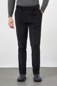 Siyah Pamuklu Yandan Cepli Comfort Fit Kadife Pantolon 1003245160 thumbnail 2