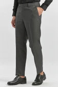 Koyu Antrasit Esnek Yandan Cepli Comfort Fit Classic Pantolon 1003240163 thumbnail 3