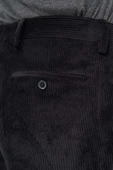 Siyah Pamuklu Yandan Cepli Comfort Fit Kadife Pantolon 1003245160 thumbnail 5