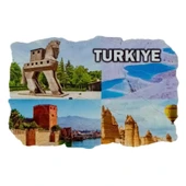 Türkiye Temalı Fresco Magnet thumbnail 1