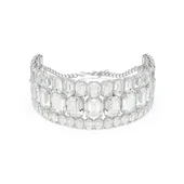 Swarovski Kolye Millenia choker, Octagon cut, White, Rhodium plated - 1
