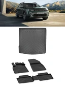 Sahler Renault Duster 2025 ve Sonrası 4.5D Paspas 3D Rizline Bagaj Havuzu Set thumbnail 1