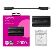 Adata 2000Gb SD810 Siyah Taşınabilir Usb 3.2 Gen2  x2 Type-C Ssd Harici Disk thumbnail 4
