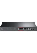 TP-Link TL-SL1218MP 16-Port 10/100Mbps + 2-Port Gigabit PoE Switch - 3
