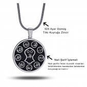 Nali Nal-i Şerif İşlemeli Tasarım 60 cm 925 Gümüş Kolye thumbnail 2