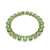 5714396 Millenia Tennis Necklace, Oversized Crystals, Octagon Cut, Green, Gold-Tone Plated - 2