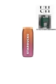 Starbucks ® Paslanmaz Çelik Termos - Şeftali Rengi - 355 ml - Hediyeli - 1