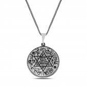 Düz Davut Yıldızı 60 cm 925 Gümüş Kolye thumbnail 1