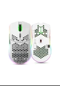 Valkyrie Kablosuz Petek Tasarım Şarjlı Gaming Mouse – RGB Aydınlatmalı 3200 DPI Ultra Hafif Beyaz - 1
