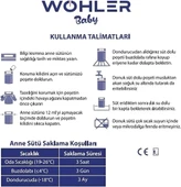 Wohler Baby 25'li Anne Sütü Saklama Poşeti - 4