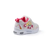 Kız Bebe Beyaz Fuşya Figürlü Işıklı Cırtlı Sneaker Günlük Spor Ayakkabı - 5
