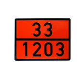 Metal 40x30 cm Levha ( 1 Adet ) 33-1203 Akaryakıt Tehlikeli Madde Taşımacılığı Benzin Motorin Petrol thumbnail 1