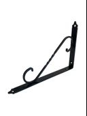 Raf Altı Ferforje Demir Tutucu L Raf Demiri Duvar Sabitleyici(METAL)(SİYAH) Siyah 19CM X 13.5CM 19CM X 13.5CM - 2 ADET thumbnail 3