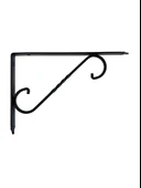 Raf Altı Ferforje Demir Tutucu L Raf Demiri Duvar Sabitleyici(METAL)(SİYAH) Siyah 23CM X 15CM 23CM X 15CM - 3 ADET thumbnail 6