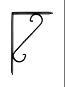 Raf Altı Ferforje Demir Tutucu L Raf Demiri Duvar Sabitleyici(METAL)(SİYAH) Siyah 19CM X 13.5CM 19CM X 13.5CM - 2 ADET thumbnail 2